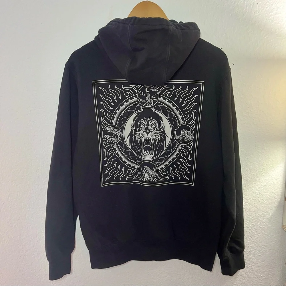 Disney X Vans The Lion King Scar Black Hoodie Size Small - Picture 1 of 15